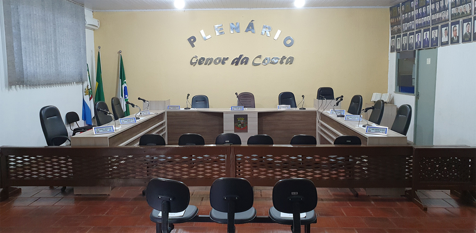 Área interna Câmara Municipal de Lidianópolis